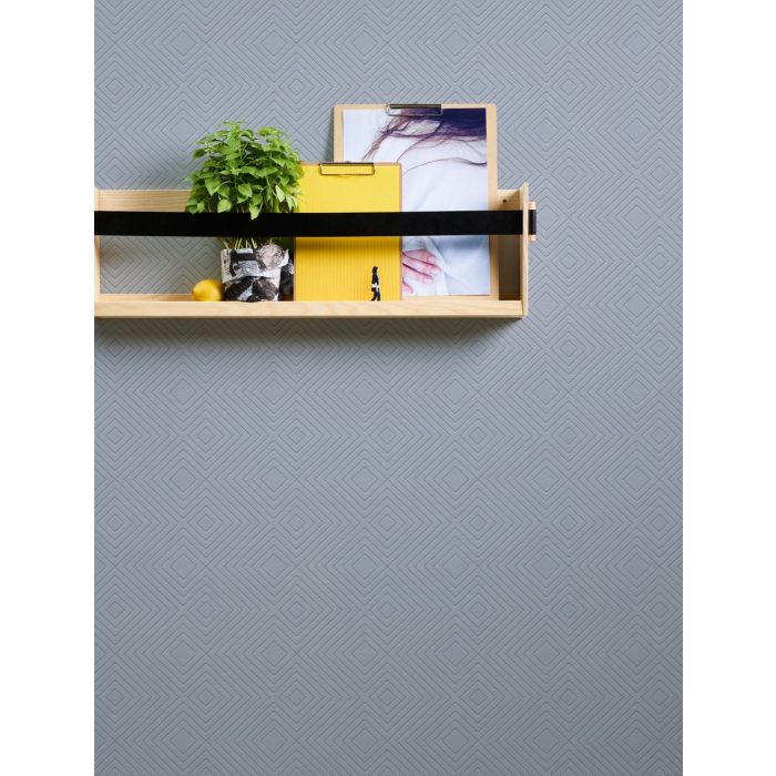 AS Creation Behang Attractive Blauw-Grijs – Kantoor & Hal