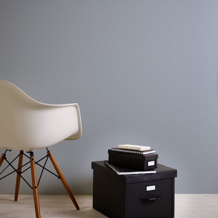 AS Creation Behang Attractive Blauw-Grijs – Kantoor & Hal