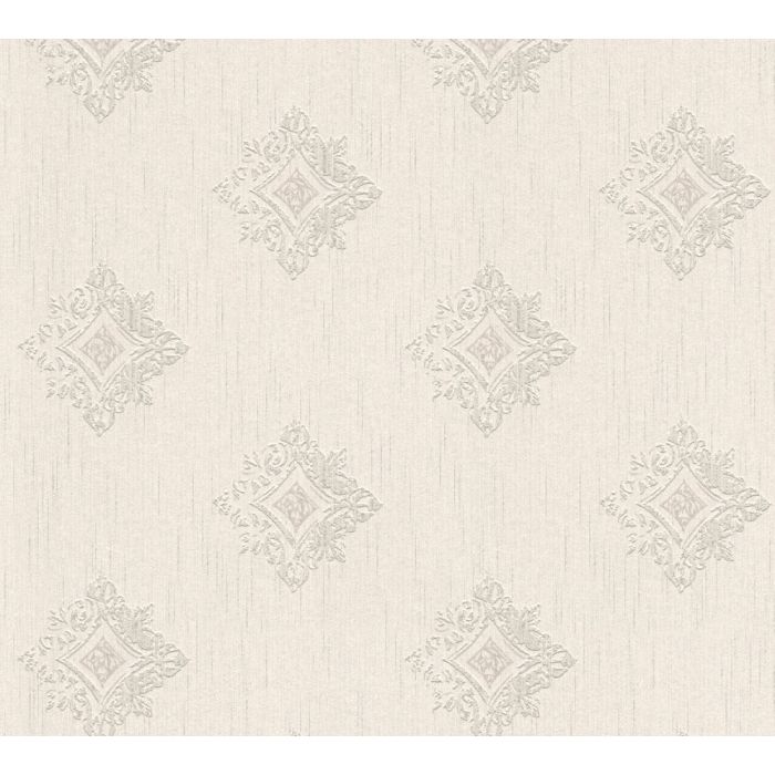 Barok behang Vliesbehang Beige / Creme Grijs 962002