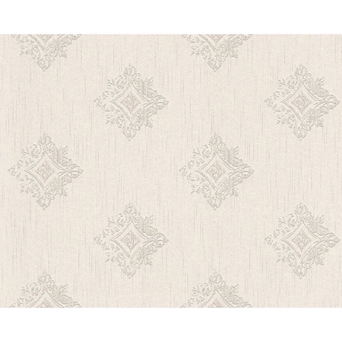 Barok behang Vliesbehang Beige / Creme Grijs 962002