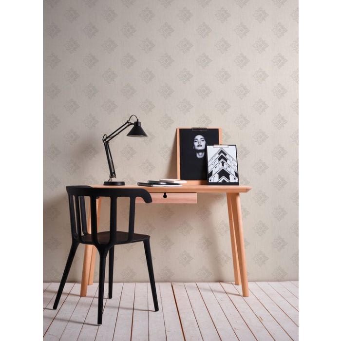 Barok behang Vliesbehang Beige / Creme Grijs 962002