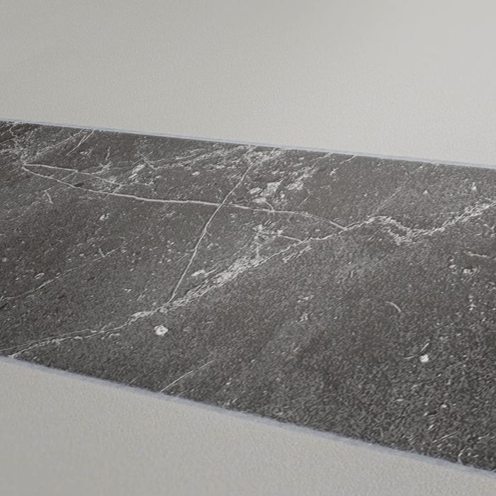 Marmer strepen behang - Industrieel & Natuursteen - goud zwart wit