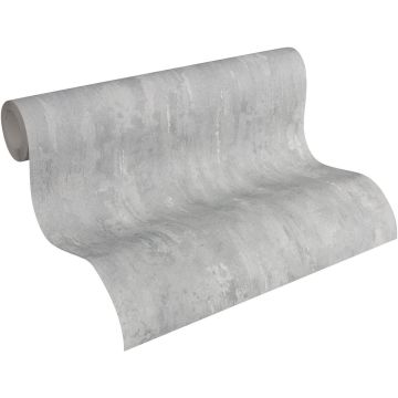 AS Creation RELIEF Betonlook Behang Grijs - Industrieel Vliesbehang Beige, Bruin