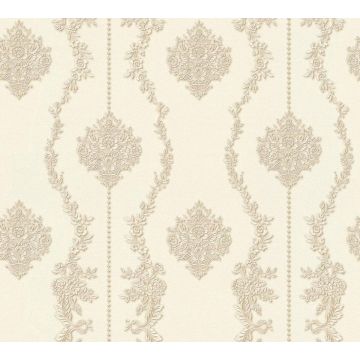 A.S. Création Château 5 Klassiek Ornamentenbehang Beige Crème