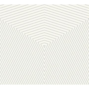 A.S. Création Daniel Hechter Modern Grafisch Behang Wit Zilver